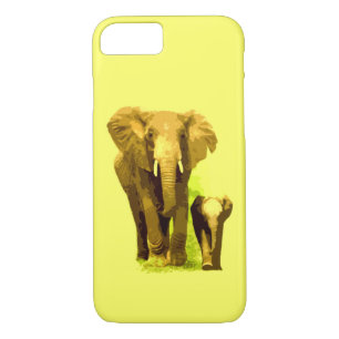 Elephant & Baby Elephant iPhone 7 Case