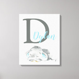 Elephant Baby Nursery Wall Art, Nursery Decor