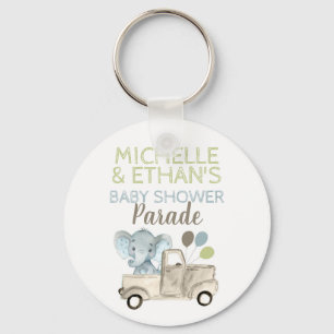 Elephant Baby Shower Favor Key Ring