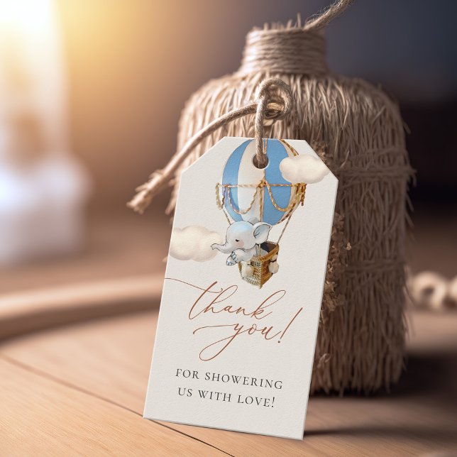 Elephant Baby Shower Gift Tags (Creator Uploaded)