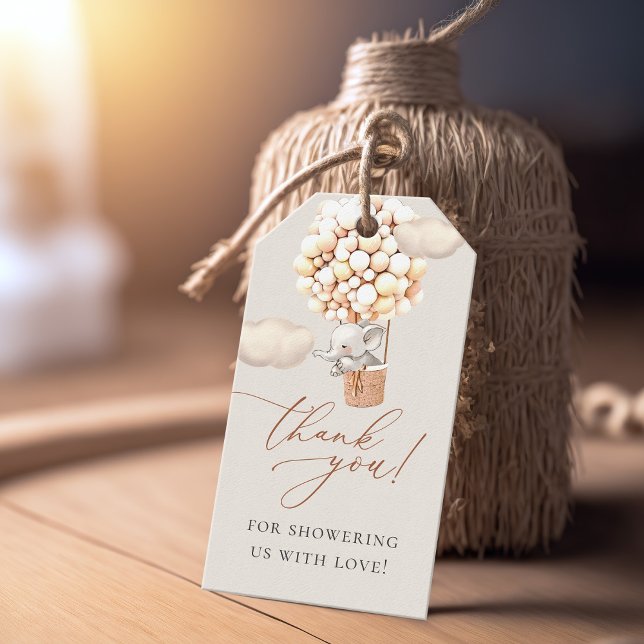 Elephant Baby Shower Gift Tags (Creator Uploaded)