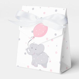 Elephant Baby Shower Girl Cute Favour Box