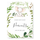 Elephant Baby Shower Guess How Many Peanuts