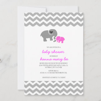 Elephant Baby Shower Invitation