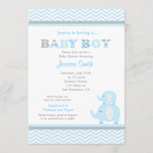 Elephant Baby Shower Invitation