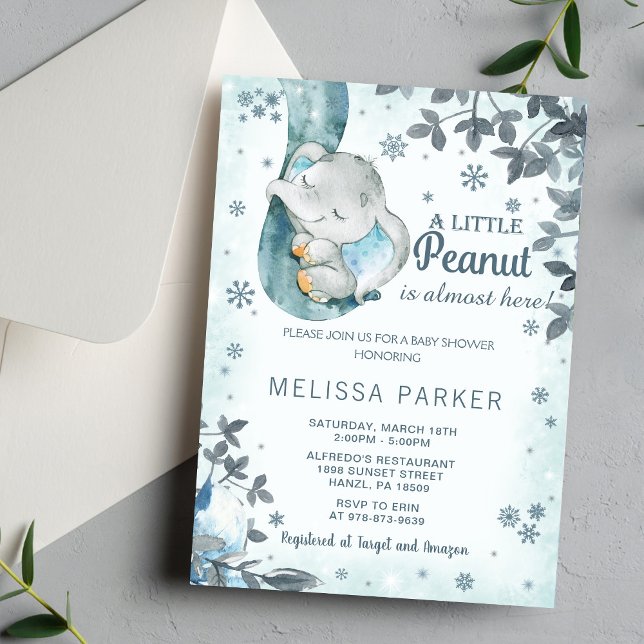 Elephant Baby Shower Invitation (Creator Uploaded)