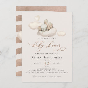 Elephant Baby Shower Invitation