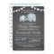 Elephant Baby Shower Invitation Boy - Chalkboard