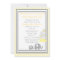 Elephant Baby Shower Invitation- Yellow and Grey