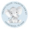 Elephant Baby Shower Return Address Label