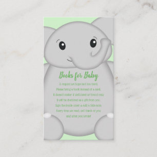 Elephant Baby Shower Safari Enclosure Card