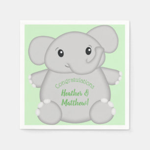 Elephant Baby Shower Safari Napkin