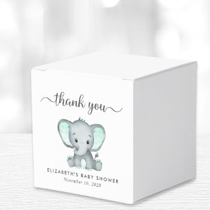 Elephant Baby Shower Thank You Favour Box