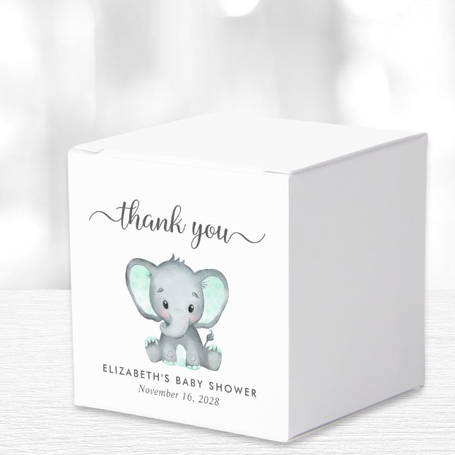 Elephant Baby Shower Thank You Favour Box (Creator Uploaded)
