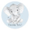 Elephant Baby Shower Thank You Favour Sticker