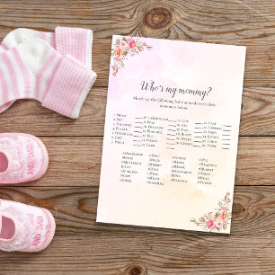 Elephant Baby Shower Who's My Mummy Invitation