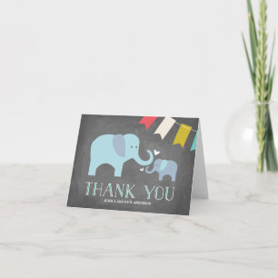 Elephant Baby Thank You Card