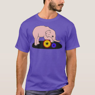 Elephant baby with a ball from the circus T-Shirt