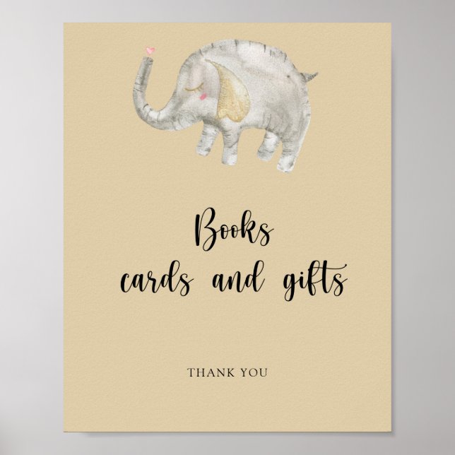Elephant Balloon books cards and gifts poster (Front)