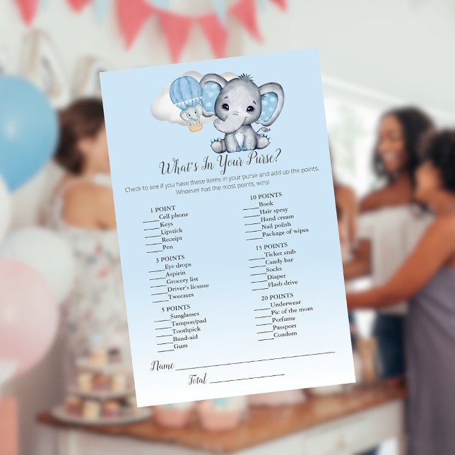 Elephant Balloon What's In Your Purse Boy Game (Creator Uploaded)