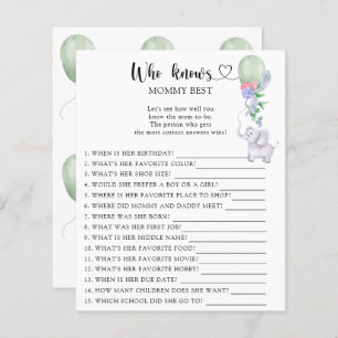 Elephant & Balloon - Who knows mummy best