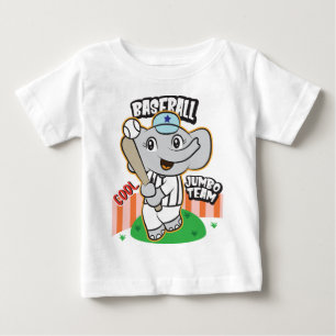 Elephant baseball  baby T-Shirt