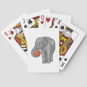 Elephant Basketball player Basketball Playing Cards