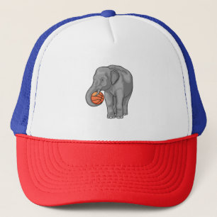 Elephant Basketball player Basketball Trucker Hat