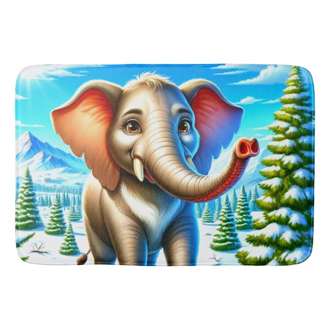 Elephant  bath mat (Front)