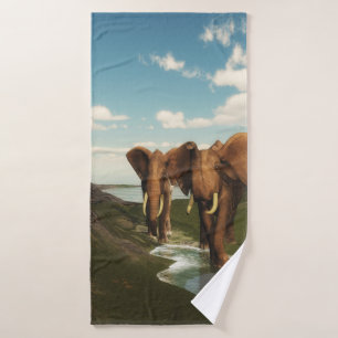 Elephant Bath Towel Set