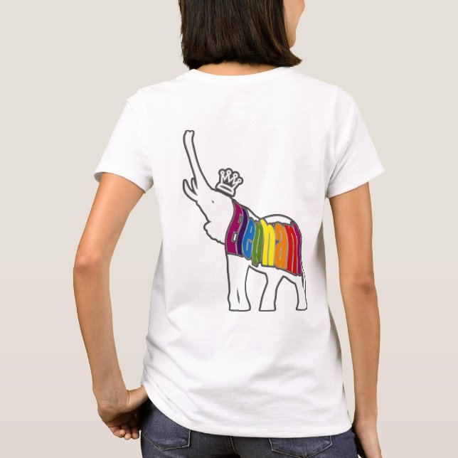 Elephant_Bathing T-Shirt (Back)