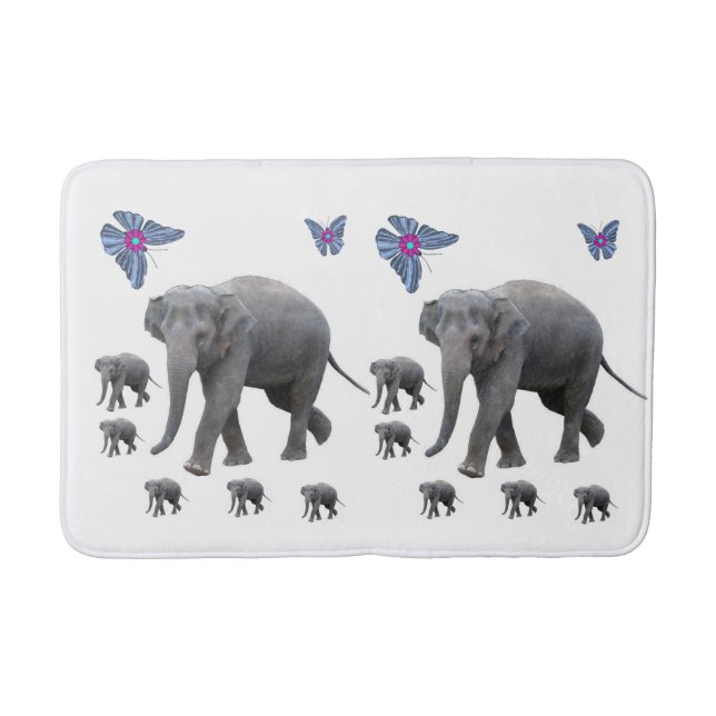 Elephant Bathroom Bathmat (Front)