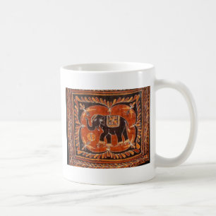 Elephant Batik Coffee Mug