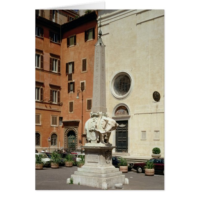 Elephant Bearing an Egyptian Obelisk, 1667 (Front)