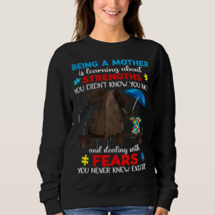Elephant Being A Mother Autism Awareness For Kid M Sweatshirt