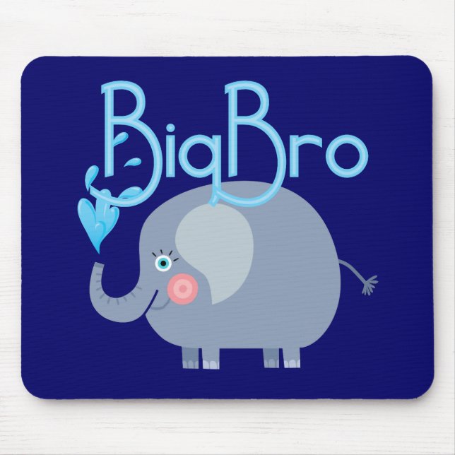 Elephant Big Bro Mouse Pad (Front)