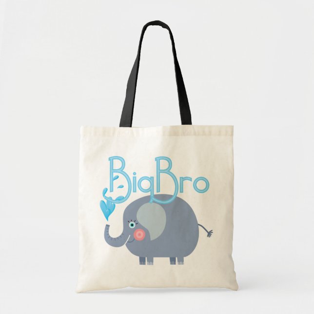Elephant Big Bro Tote Bag (Front)