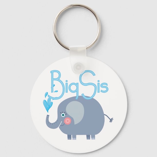 Elephant Big Sis Key Ring (Front)