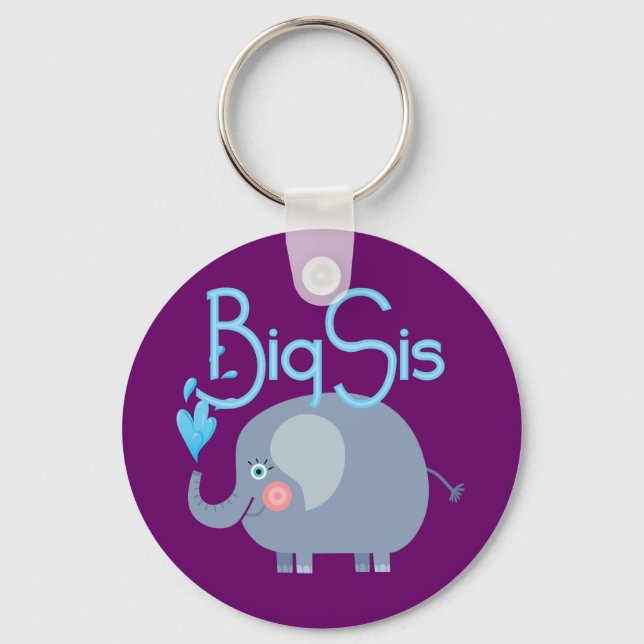 Elephant Big Sis Key Ring (Front)