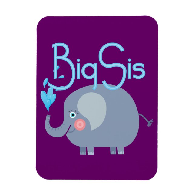 Elephant Big Sis Magnet (Vertical)