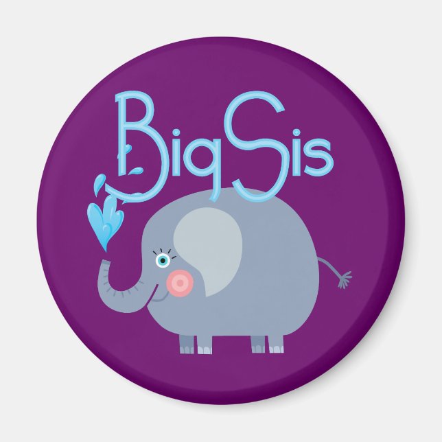 Elephant Big Sis Magnet (Front)