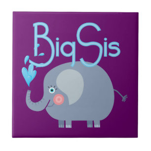 Elephant Big Sis Tile