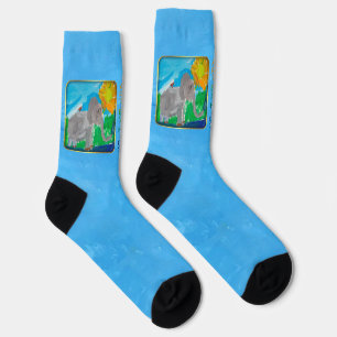 Elephant & Bird Crew Socks