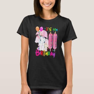 Elephant Birthday It's My 11th Birthday Girls Elep T-Shirt