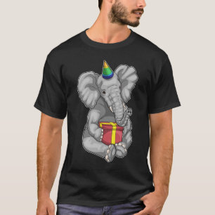 Elephant Birthday Party hat T-Shirt