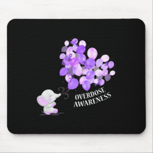 Elephant Blowing Up Lloons Overdose Awareness  Mouse Pad