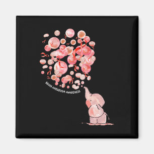 Elephant Blows Up Burgundy Balloons Brain Aneurysm Magnet