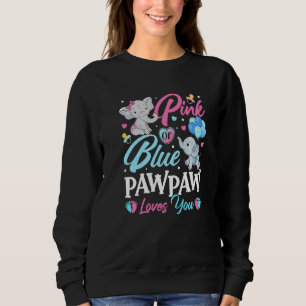 Elephant Blue Pink Pawpaw Loves You Pregnancy Reve Sweatshirt