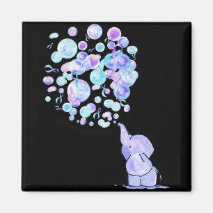 Elephant Blue Purple Balloons Suicide Prevention A Magnet
