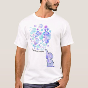 Elephant Blue Purple Balloons Suicide Prevention A T-Shirt